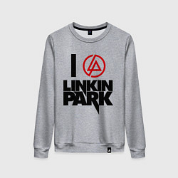 Женский свитшот I love Linkin Park