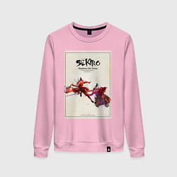 Свитшот хлопковый женский SEKIRO SDT, цвет: светло-розовый