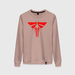 Свитшот хлопковый женский THE LAST OF US, цвет: пыльно-розовый