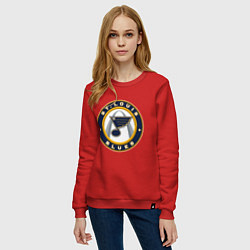 Свитшот хлопковый женский St Louis Blues, цвет: красный — фото 2