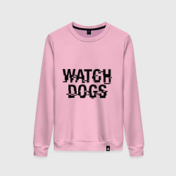 Свитшот хлопковый женский Watch Dogs, цвет: светло-розовый