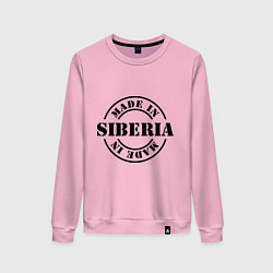 Свитшот хлопковый женский Made in Siberia, цвет: светло-розовый