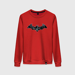 Свитшот хлопковый женский Batman, цвет: красный