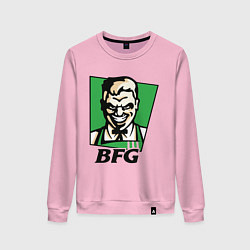 Свитшот хлопковый женский BFG, цвет: светло-розовый