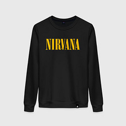 Свитшот хлопковый женский NIRVANA, цвет: черный