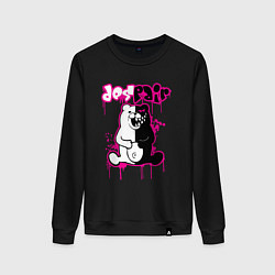 Свитшот хлопковый женский MONOKUMA, цвет: черный