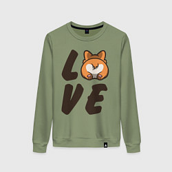 Женский свитшот Love Corgi