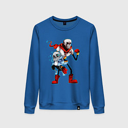 Свитшот хлопковый женский UNDERTALE, цвет: синий