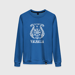 Свитшот хлопковый женский Valhalla, цвет: синий