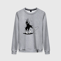 Свитшот хлопковый женский Hollow Knight, цвет: меланж
