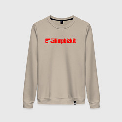 Свитшот хлопковый женский LIMP BIZKIT, цвет: миндальный