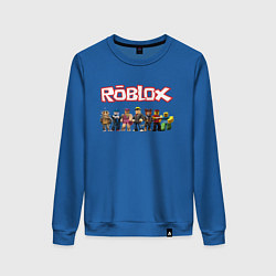Свитшот хлопковый женский ROBLOX, цвет: синий
