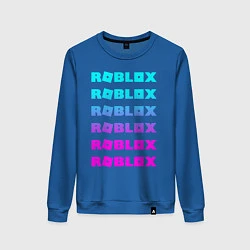 Свитшот хлопковый женский ROBLOX, цвет: синий