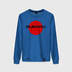Свитшот хлопковый женский SUBARU, цвет: синий