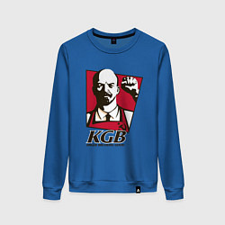 Свитшот хлопковый женский КГБ, цвет: синий