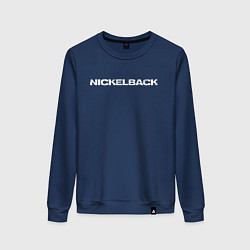 Свитшот хлопковый женский Nickelback, цвет: тёмно-синий