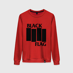 Свитшот хлопковый женский BLACK FLAG, цвет: красный