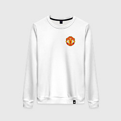 Свитшот хлопковый женский МАНЧЕСТЕР ЮНАЙТЕД, цвет: белый