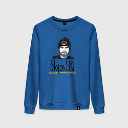 Свитшот хлопковый женский Noize MC, цвет: синий