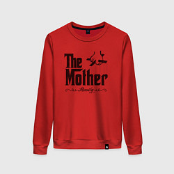 Свитшот хлопковый женский The Mother, цвет: красный
