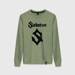 Свитшот хлопковый женский Sabaton, цвет: авокадо