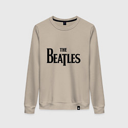 Свитшот хлопковый женский The Beatles, цвет: миндальный
