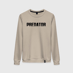 Свитшот хлопковый женский PREDATOR, цвет: миндальный