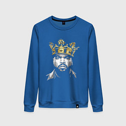 Свитшот хлопковый женский Ice Cube King, цвет: синий