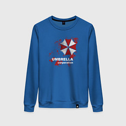 Свитшот хлопковый женский Umbrella, цвет: синий