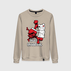 Женский свитшот Свинка Пигги из Roblox