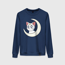 Свитшот хлопковый женский Artemis, цвет: тёмно-синий