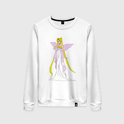 Свитшот хлопковый женский Sailor MoonСеренити, цвет: белый