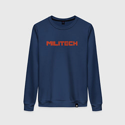 Свитшот хлопковый женский Militech, цвет: тёмно-синий