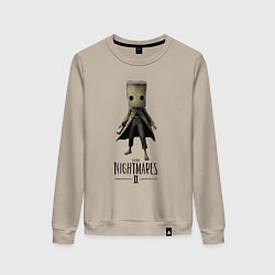 Свитшот хлопковый женский Little Nightmares 2, цвет: миндальный