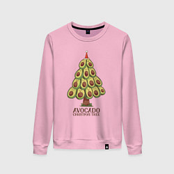 Женский свитшот Avocado Christmas Tree