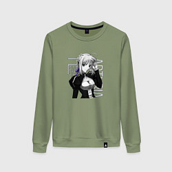 Свитшот хлопковый женский Сэйбер, цвет: авокадо