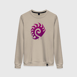 Женский свитшот Zerg logo Purple