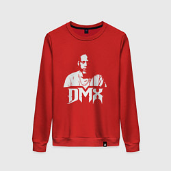 Свитшот хлопковый женский DMX Rapper, цвет: красный