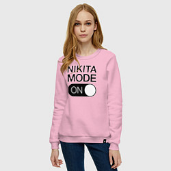 Свитшот хлопковый женский Nikita Mode On, цвет: светло-розовый — фото 2