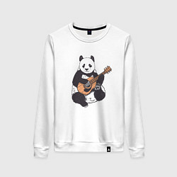 Женский свитшот Панда гитарист Panda Guitar