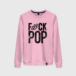 Свитшот хлопковый женский Five Finger Death Punch 5FDP, цвет: светло-розовый