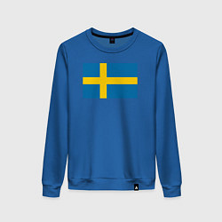 Женский свитшот Швеция Флаг Швеции