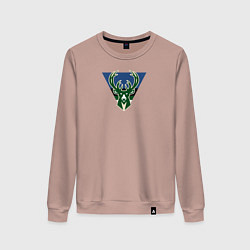 Женский свитшот Milwaukee Bucks лого