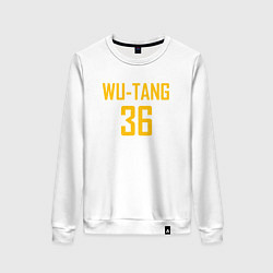 Свитшот хлопковый женский Wu-Tang 36, цвет: белый