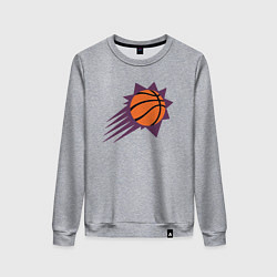 Свитшот хлопковый женский Suns Basket, цвет: меланж