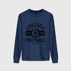 Свитшот хлопковый женский Chelsea Football Club цвета тёмно-синий — фото 1