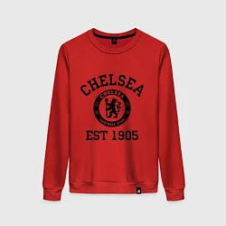 Свитшот хлопковый женский Chelsea 1905, цвет: красный