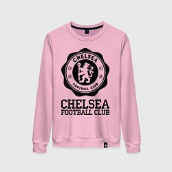 Свитшот хлопковый женский Chelsea FC: Emblem, цвет: светло-розовый