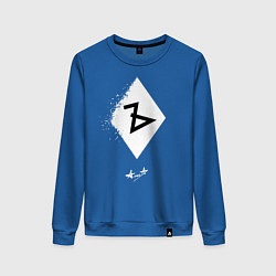 Свитшот хлопковый женский Алиса альбом Ъ, цвет: синий