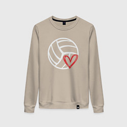 Женский свитшот Love Volleyball